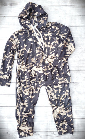 Mommy & Me Bleached Jogger Set