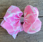 Pink Spotted Bow