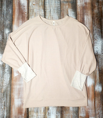 Slouchy Waffle Top