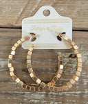 Gold Boxed Hoops